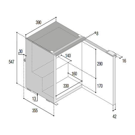 Vitrifrigo C39i CHR jääkaappi-pakastin