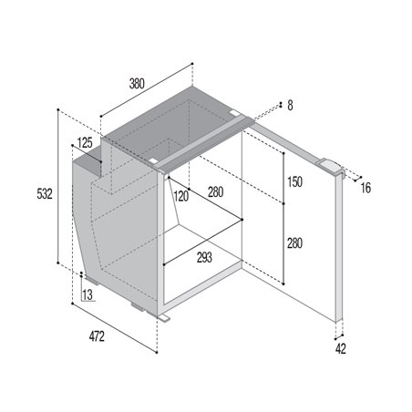 Vitrifrigo C51i CHR refrigerator-freezer