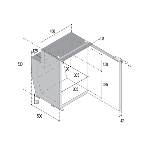 Vitrifrigo C62i CHR refrigerator-freezer
