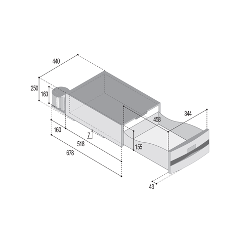 Vitrifrigo D30A kjøl-fryser