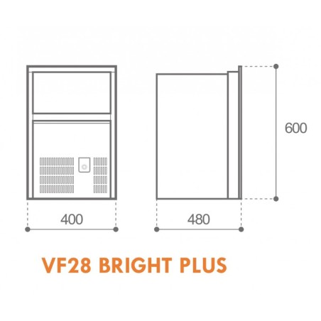 VF28 BRIGHT Plus Ice Maker – Vitrifrigo
