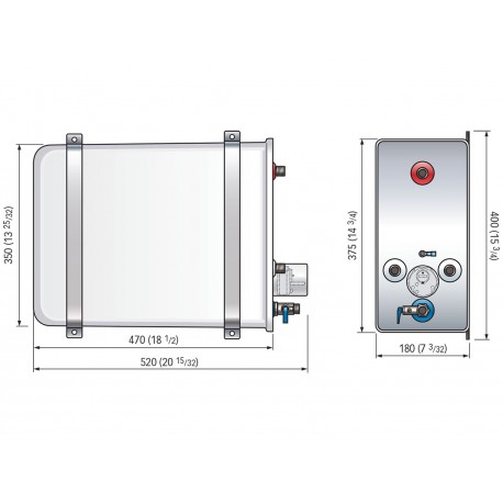 Nautic Boiler Quick BX 16 in stainless steel AISI 316