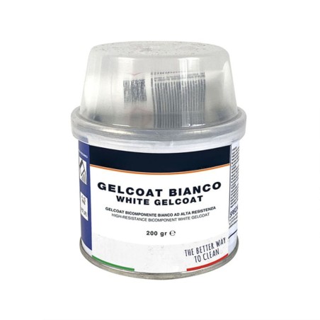 Tvåkomponents vit gelcoatfyllmedel "4 i 1" - glasfiberreparationer