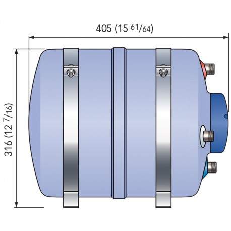 Nautic Boiler Quick B3 i rustfritt stål AISI 316