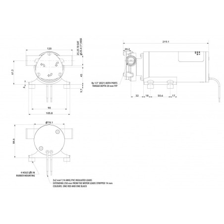 Jabsco 23610-3003 - Maxi Puppy 3000 12V pilssipumppu