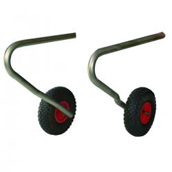 Sammenleggbare akterhjul for sjøsetting og joller