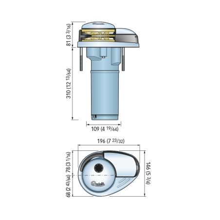 Prince DP2L 770 350 W ⌀ 6 mm windlass. 12V - Quick