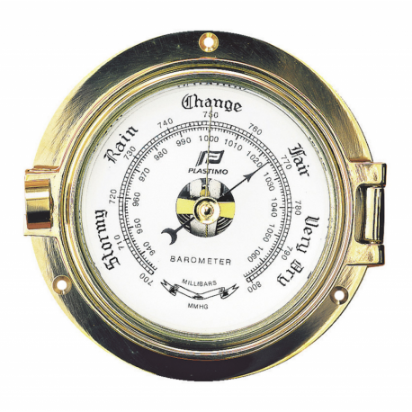 Polished brass barometer Ø mm.120 - Plastimo