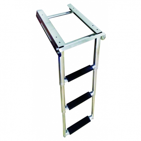 Telescopic ladder in stainless steel AISI 316
