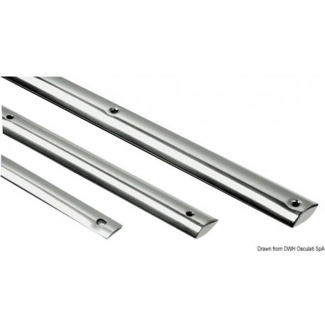 Stainless Steel Half Round Profile - Osculati