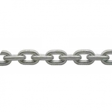 Calibrated galvanized chain