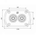 Double bulkhead flange - Ultraflex