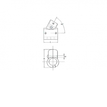 60° skråstilt, åpningsbar T-kobling