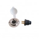 Watertight socket and plug